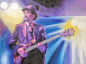 Les Claypool stylized painting